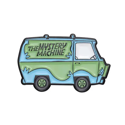 Cartoon Car Design Brooch, Cute Casual Collectible Alloy Accessories for Daily Holiday Gift, Fashionable Novelty Colorblock Letter Mystery Machine & Car Design Brooch for Men & Women, Item
