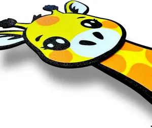 Gigi Giraffe Pendulum Clock - 3D Printed Quartz Wall Clock, Quirky Art, Nursery, Children’s Rooms, Custom Colors