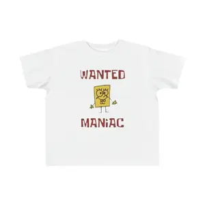 Men’s Casual Short-Sleeve Funny Shirts, SpongeBob Meme "Wanted" Custom Nickelodeon Cartoon Fine Jersey Tee, Breathable Oversize Graphic Sweat Tops