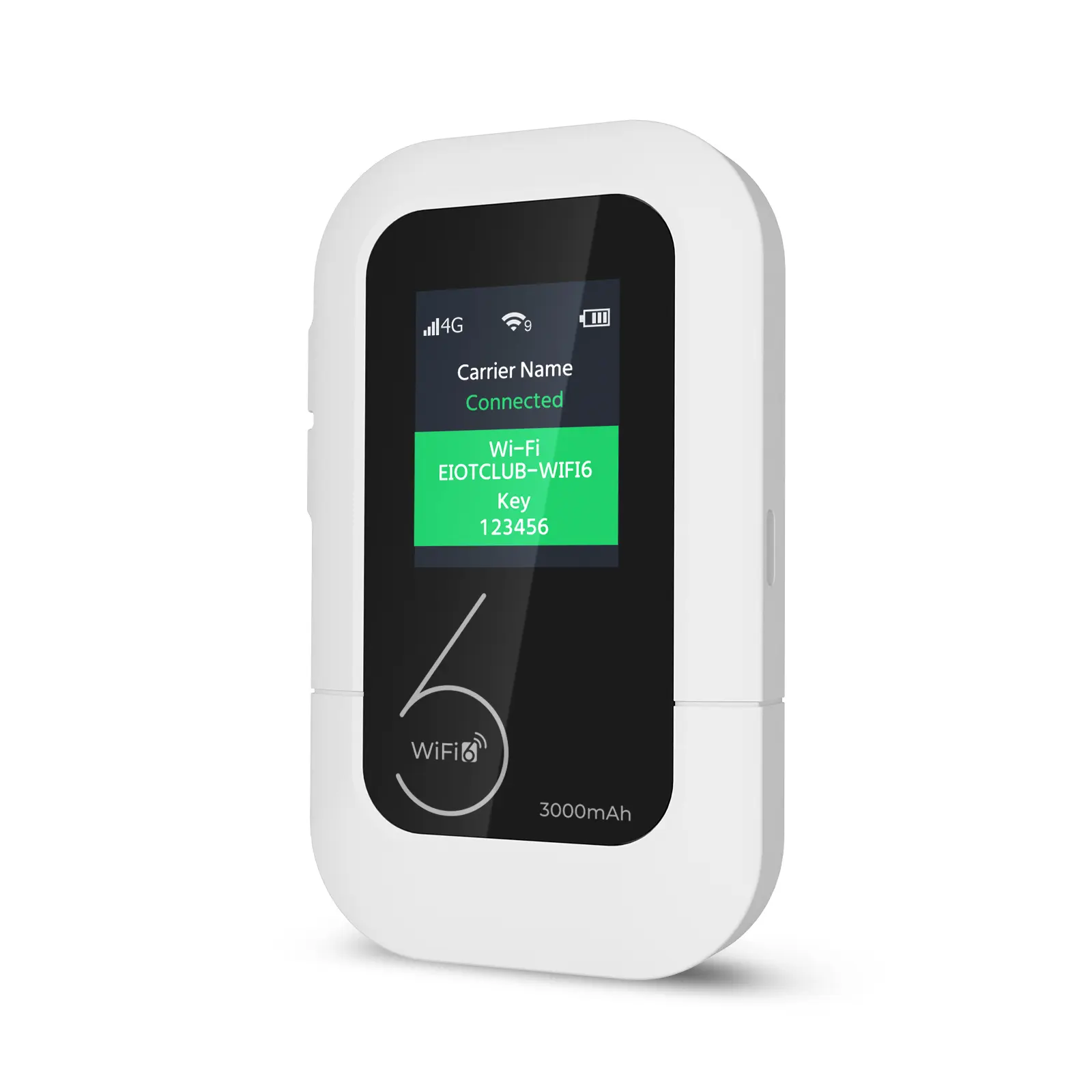 EIOTCLUB 4G LTE Portable WiFi Hotspot, Mobile Internet No Contract | Pay-as-You-Go, 1GB Trial Data, 10 Device Connections, 3000mAh Battery, Pocket WiFi for Travel, Home, Car, RV, Camping(US Only)