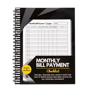 Efficient Finance Organizer Notebook Monthly Bill Payment Tracker 8.5x11 Inch 108 Pages Premium Paper Money Management Checklist for Personal & Professional Use
