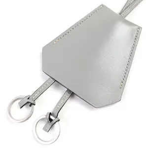 Pre-owned HERMÈS Calfskin Small Leather Goods Clochette Leather Necklace Pendant