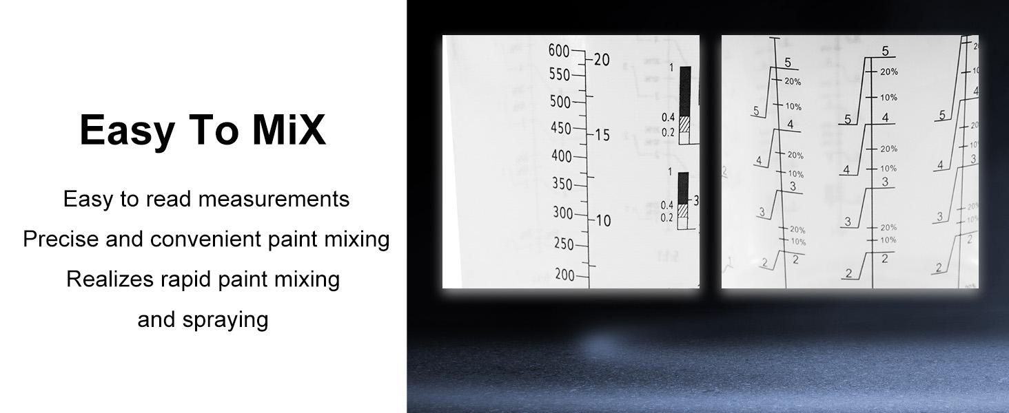 RRJ One-time Paint Cup Set, suitable for HVLP/LVLP spray guns. Available in capacities of (800/600/200 milliliters selectable). Includes: 50 cups + lids, 1 hard cup with scale and ring, adapter, paint stirrer, high-capacity mode adjustment device. Sprayer