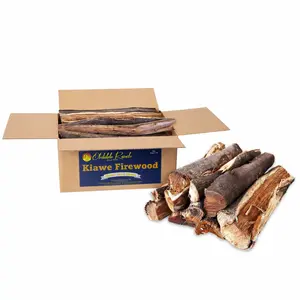 Hawaiian Kiawe Cooking Wood – Premium Kiln Dried Hardwood Logs for Pizza Oven, Smoker & Grill | Compatible with Ooni, Gozney, Bertello & Solo Stove | Rich Mesquite Flavor