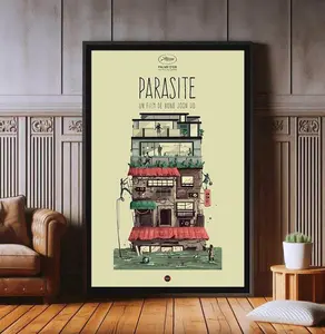Parasite Film Poster, High Quality Canvas Print, Popular Poster Prints for Wall Aesthetic Decor, A1,A2,A3,A4,A5,27X40