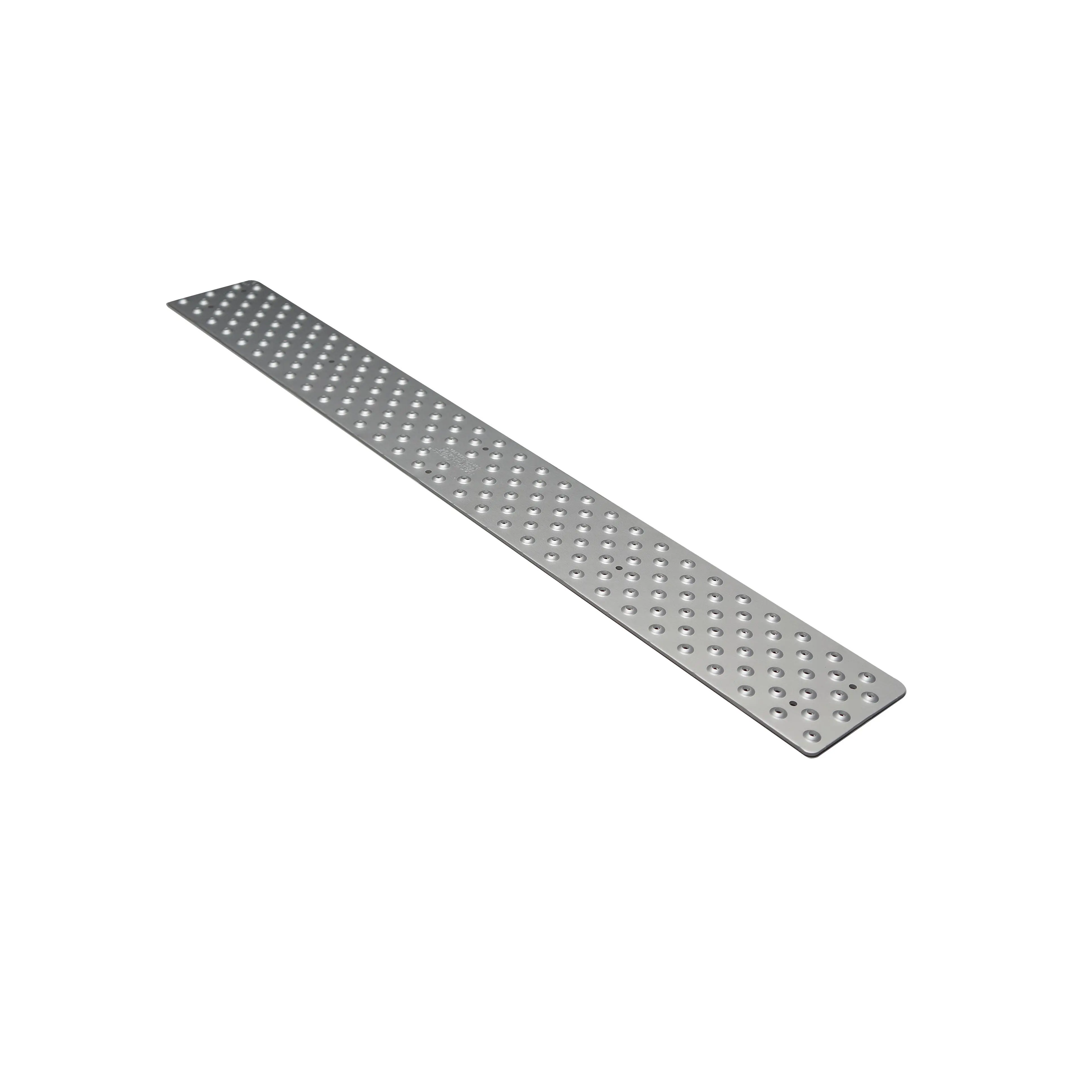 212 MAIN Durable Aluminum Non-Slip Stair Treads (3.75x30 in) - Solid Silver Metal Safety Covers with Rugs for Indoor/Outdoor Commercial, Residential Use, Durability