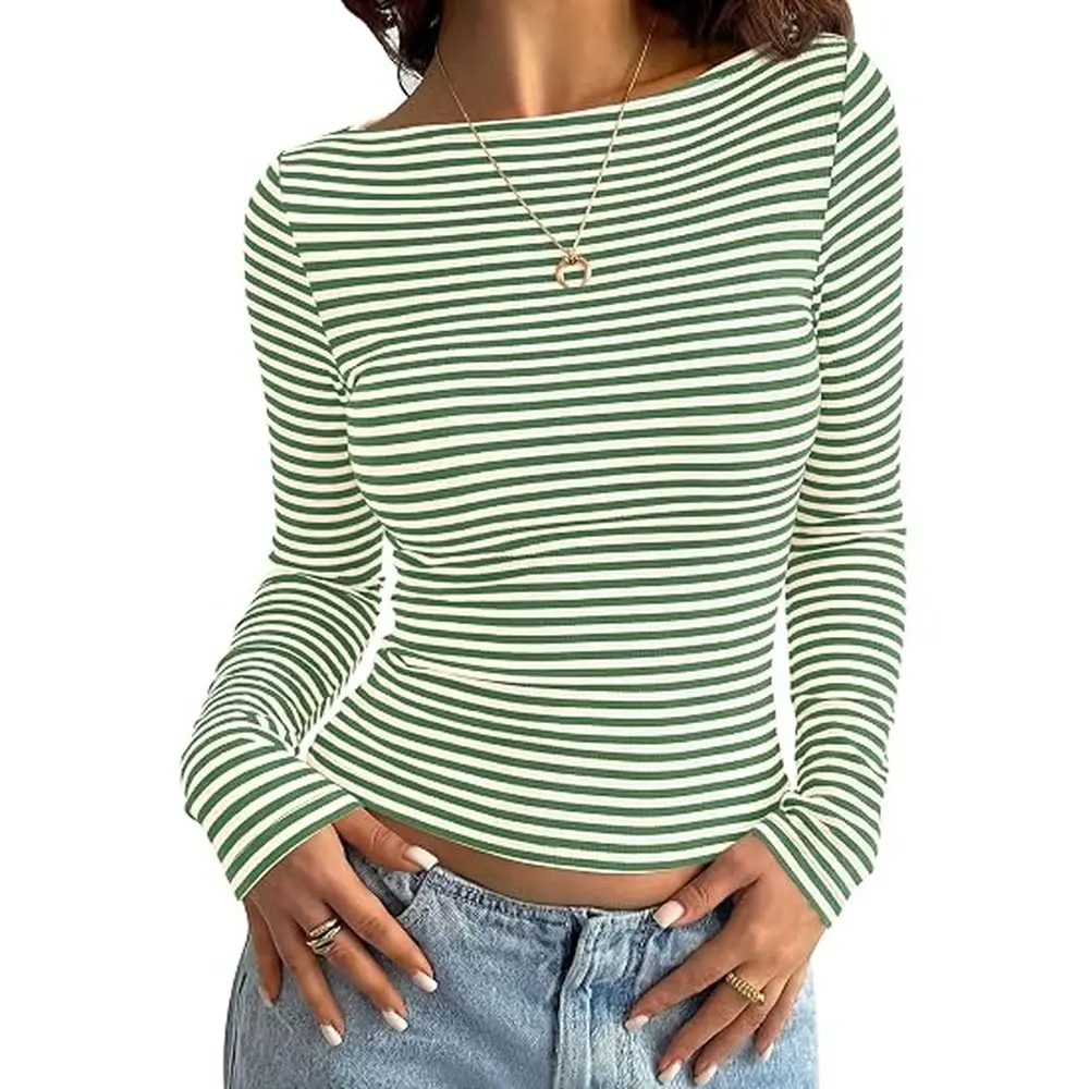 Striped Beige Green