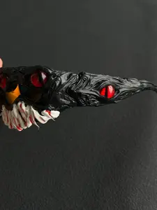 Handmade Eye Devil Fang Costume Glasses, Dark Gothic Style Cyberpunk Halloween Cosplay Party Glasses, Random Handcrafted Items, Halloween Accessories