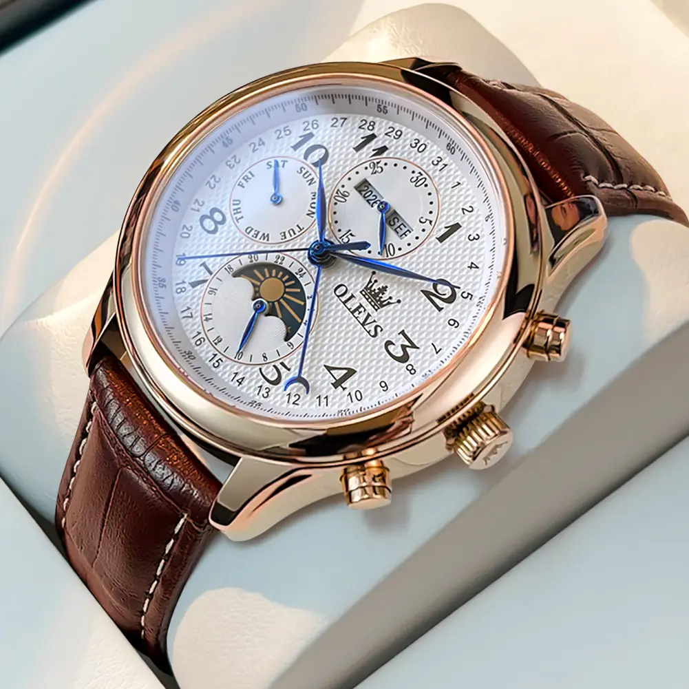 OLEVS men's watch automatic mechanical tourbillon  waterproof luminous luxury dress watch Wristwatch