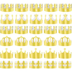 Paper Crowns Hat for Gold Foil Party Hat Birthday Party Shower beauty pageant Photo Props