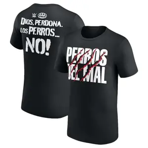 Men's Los Perros del Mal AAA Faction T-Shirt Professional Wrestler Tee For Man and Woman Unisex T-Shirt Hoodie Graphic Basic Cotton Tops Casual All Seasons