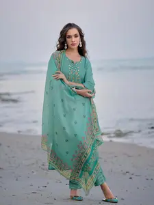 Firoza Chanderi Salwar Kameez