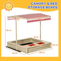 Canopy & Red Storage Boxes