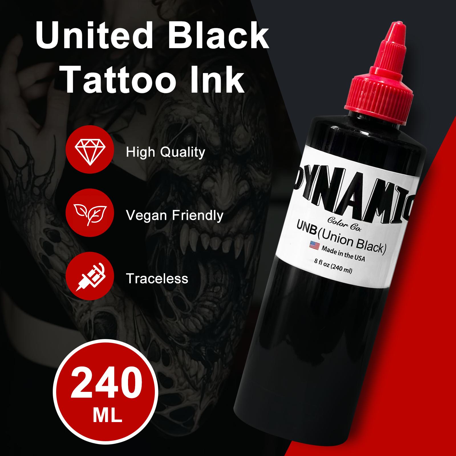 Advanced Professional Tattoo Ink 8 Ounces, Large-CapacityVegetarian Friendly Organic Ink, Suitable For Tattoo FillingAnd Shadow Effect.