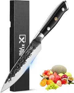 Kitchen knives Kitchen Utility Knife- 5" Paring Kitchen Knife – Razor Sharp Blade, High Carbon Japan Steel, Full Tang Ergonomic Handle Design – Great Ideal For Gift
