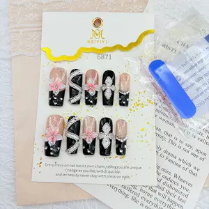 .DP.6871.High-quality pure handmade 3D carved wearable nails
