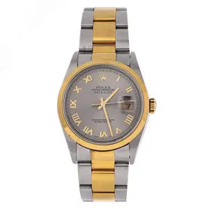 Pre-owned Rolex Oyster Perpetual Datejust Automatic Watch Stainless Steel and Yellow Gold 36 by Rebag