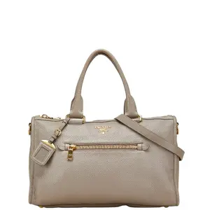 Pre-owned PRADA Others Shoulder Bags Official Unnamed Leather 2way Bag