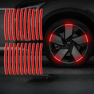 20pcs Reflective Stickers for Bicycles, Night Glow Decorative Accessories, Wheel Balance Car Decals, Safety Warning Markers, Bike