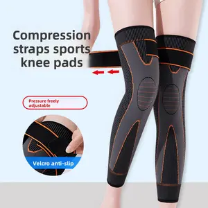 Elastic Extended Strap Knee Brace with Mugwort (Artemisia) Infusion - Breathable Knit Knee Support for Men & Women, Essential Basketball Gear & Running Accessory for Outdoor Sports, Comfortable Joint Protector for Workout, Injury Prevention & Recovery