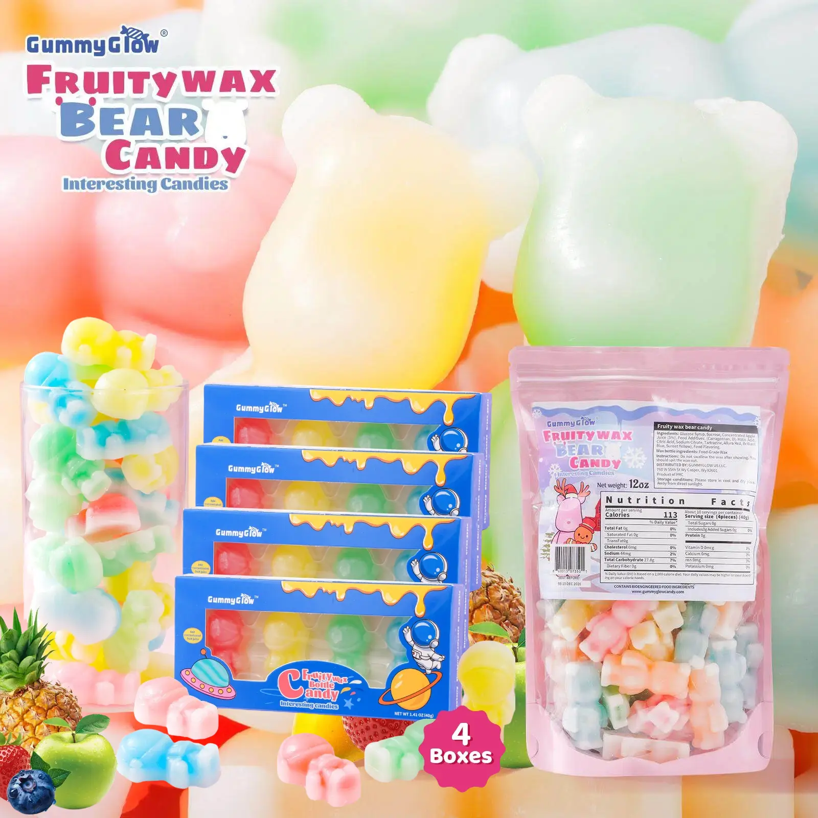 + 3.99 Get 4 Boxes Astronaut Wax Candy