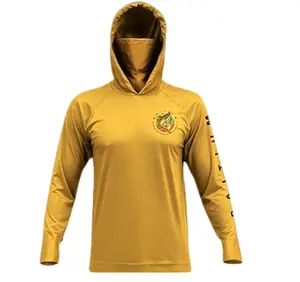 Men's UPF 50+ Fishing Hoodie With Neck Gaiter - Quick Dry Sun Protection Long Sleeve Shirt For Bass Fishing & Boat Trips shirt Breathable Fashion,summervibes tracksuits men tops sweatsuit Activewear Fashionable Outdoor