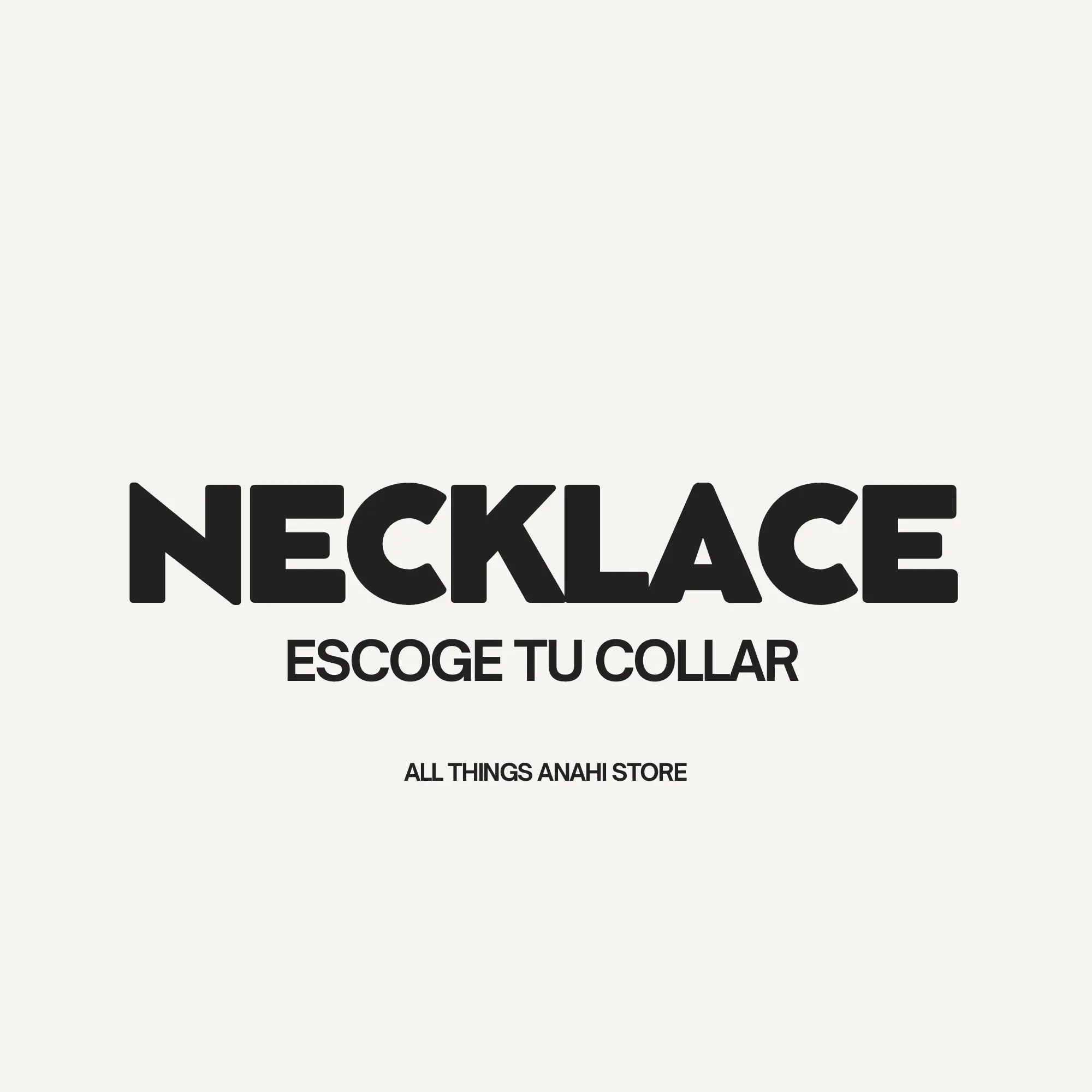 ESCOGE TU COLLAR DURANTE EL LIVE