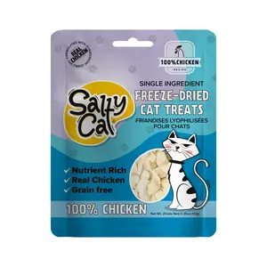 Salty Cat Freeze-Dried Chicken Cat Treats, 10g Bag (12 Packs)
