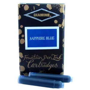 Diamine Sapphire Blue Fountain Pen Ink Cartridges