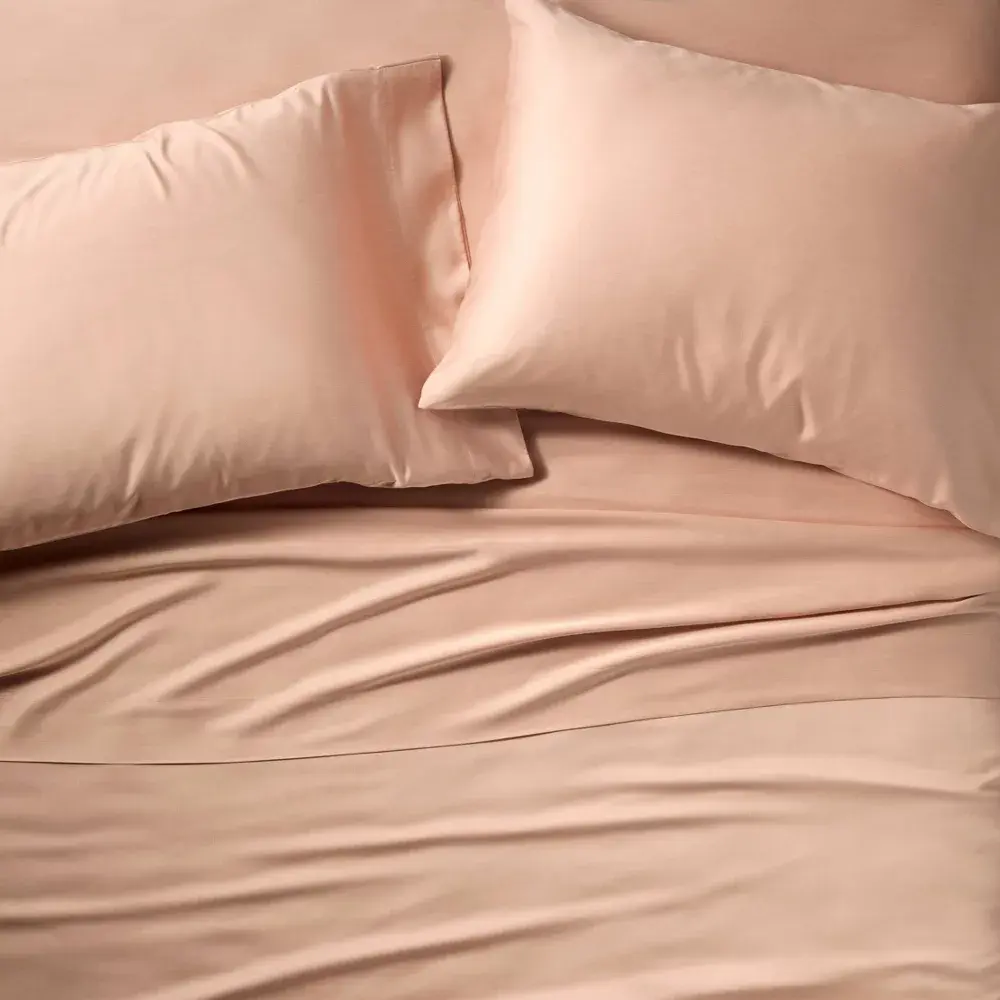 Queen 400 Thread Count Rayon from Bamboo Sheet Set Light Adobe Clay - Casaluna