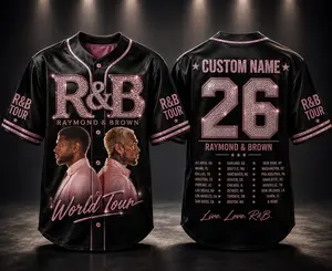 2026 Baseball Jersey, Personalized Concert Tour Shirt, Hip Hop R&B Fan Outfit, Music Merch Gift(not bling)