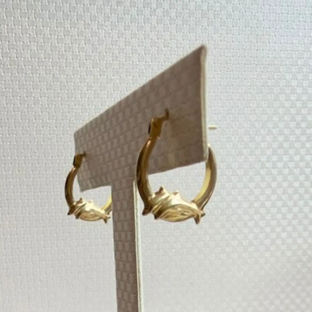 14K Gold | Dolphin Hoop Earrings