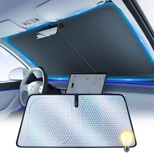 2026 Newly Upgraded Graphene Double-Layer Car Front Windshield Sun Shade, Outdoor Vehicle Sun Protection Accessory
