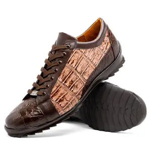 Marco Di Milano Cairo in Brown / Orix Alligator Sneakers