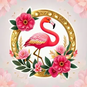 The Gilded Flamingo shop logo