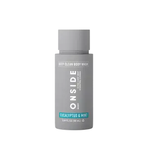 Onside Deep Clean Body Wash Mini for Men – Eucalyptus Mint Travel Size Shower Gel, TSA-Friendly Sweat & Odor Cleanse for Gym & Travel
