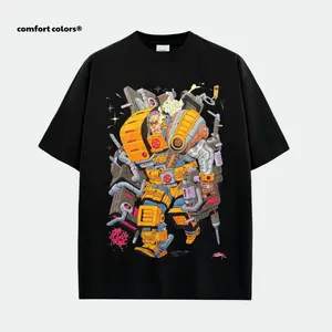 Cable Tee  Comic Graphic Shirt  Vintage Oversized Streetwear T-Shirt  Retro Heavyweight Cotton Top