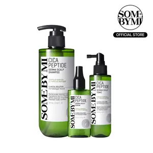 3-Step Cica Peptide Scalp Recovery Kit - Korean Hair Care - Shampoo, Serum & Tonic For Thicker, Healthier Looking Hair, Root Support & Deep Cleanse