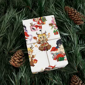 Demon Slayer Gift Wrap Papers, Tanjiro Nezuko Zenitsu Inosuke Anime Wrapping paper, Anime Christmas Paper Roll