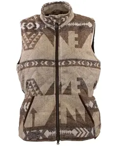 Outback Trading Co Women's Rosalie Southwestern Print Zip-Up Vest Plus - 29811-Plus
