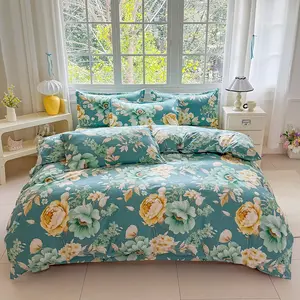 3-Piece Bedding Set, Includes 1 Duvet Cover and 2 Pillowcases, Floral Theme, Spring Bedroom Decor, Modern Rustic Style