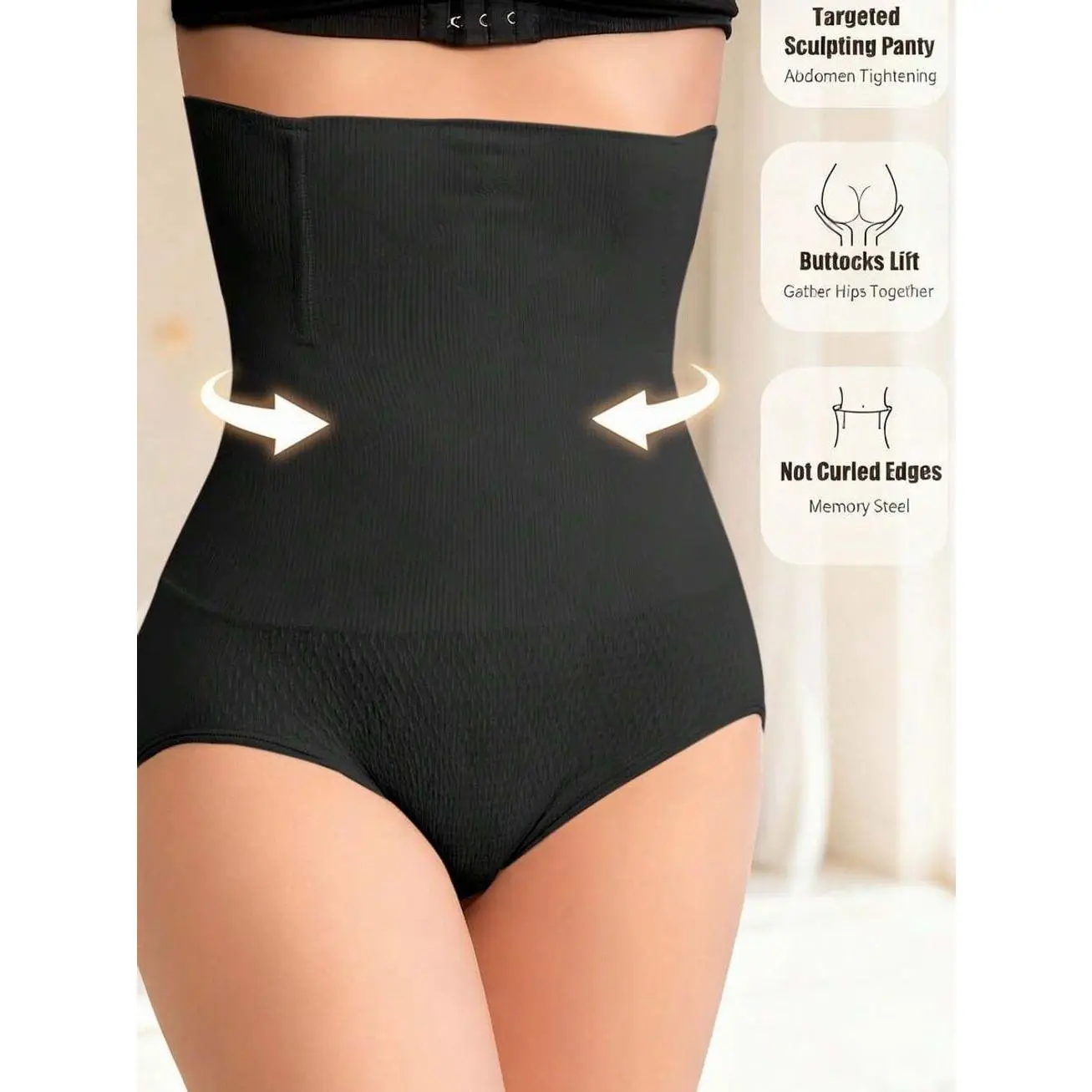 High Waist Tummy Control Shapewear for Women, Seamless Butt Lifting Shaping Panties, Waist Trainer Body Shaper, Invisible Under Dress Underwear