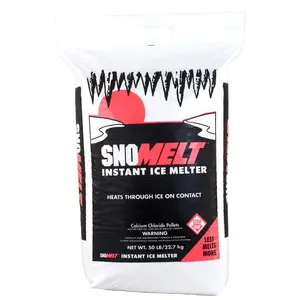 SnoMelt S0502R 50 lbs Calcium Chloride Pellet Bag