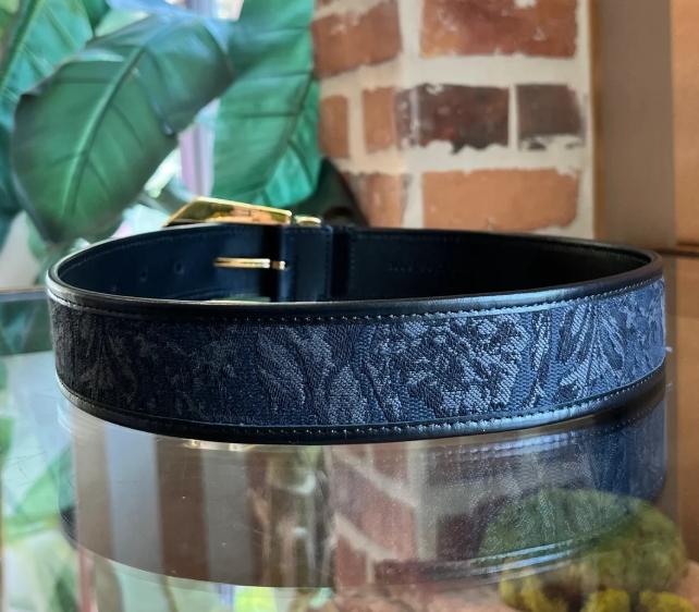 Pre-owned VERSACE Medusa Heritage Barocco Jacquard Belt 70/28(S)