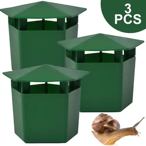 3-Piece Slug Snail Slime Bug Catcher, Garden Lawn Vegetable Patch Insect Trap Controller, Effective Pest Control Tool