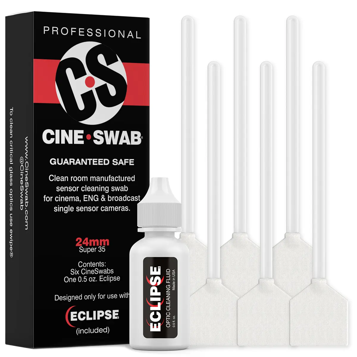 Photographic Solutions Cine Swab Kit for 24mm/Super 35 Video Camera Sensors