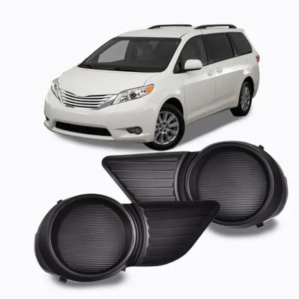 CROSSDESIGN Direct Fit Replacement Fog Light Covers (Set of 2) - Driver Side TO1039145, Passenger Side TO1038145, Hassle-Free Installation Automotive Decorative Light Parts