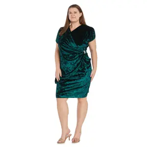 R&M Richards 1620W Short Mother of the Bride Plus Size Dress
