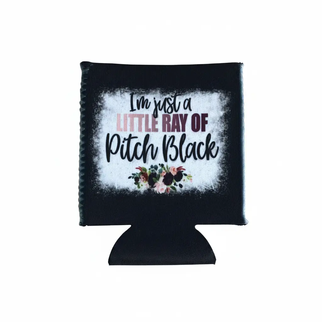 No Fringe Regular Ray of Pitch Black Koozie