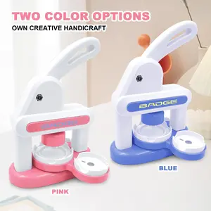 Cartoon Badge Making Machine, DIY Badge Making Tool, DIY Craft Tool for Badge, Button, Keychain, Badge Making Supplies